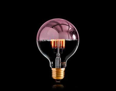 Globe 95 Copper Crown Dimmable LED 300LM 6W Extra Warm White 2200K