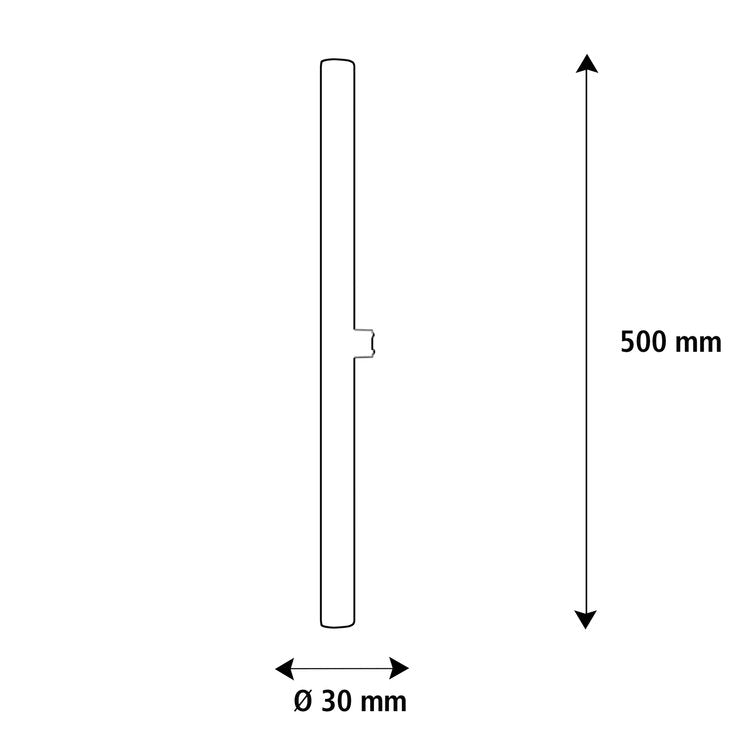 Sigor 5W Linestra glass clear S14d 500mm 380lm 2200K Dimmable