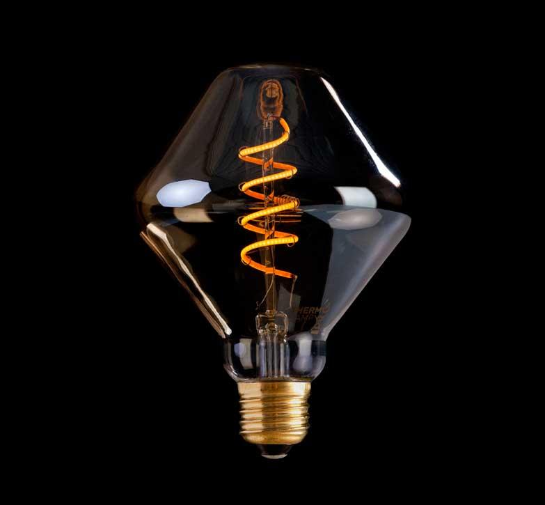 R105 S Golden Dimmable LED 200LM 4W Extra Warm White 2200K